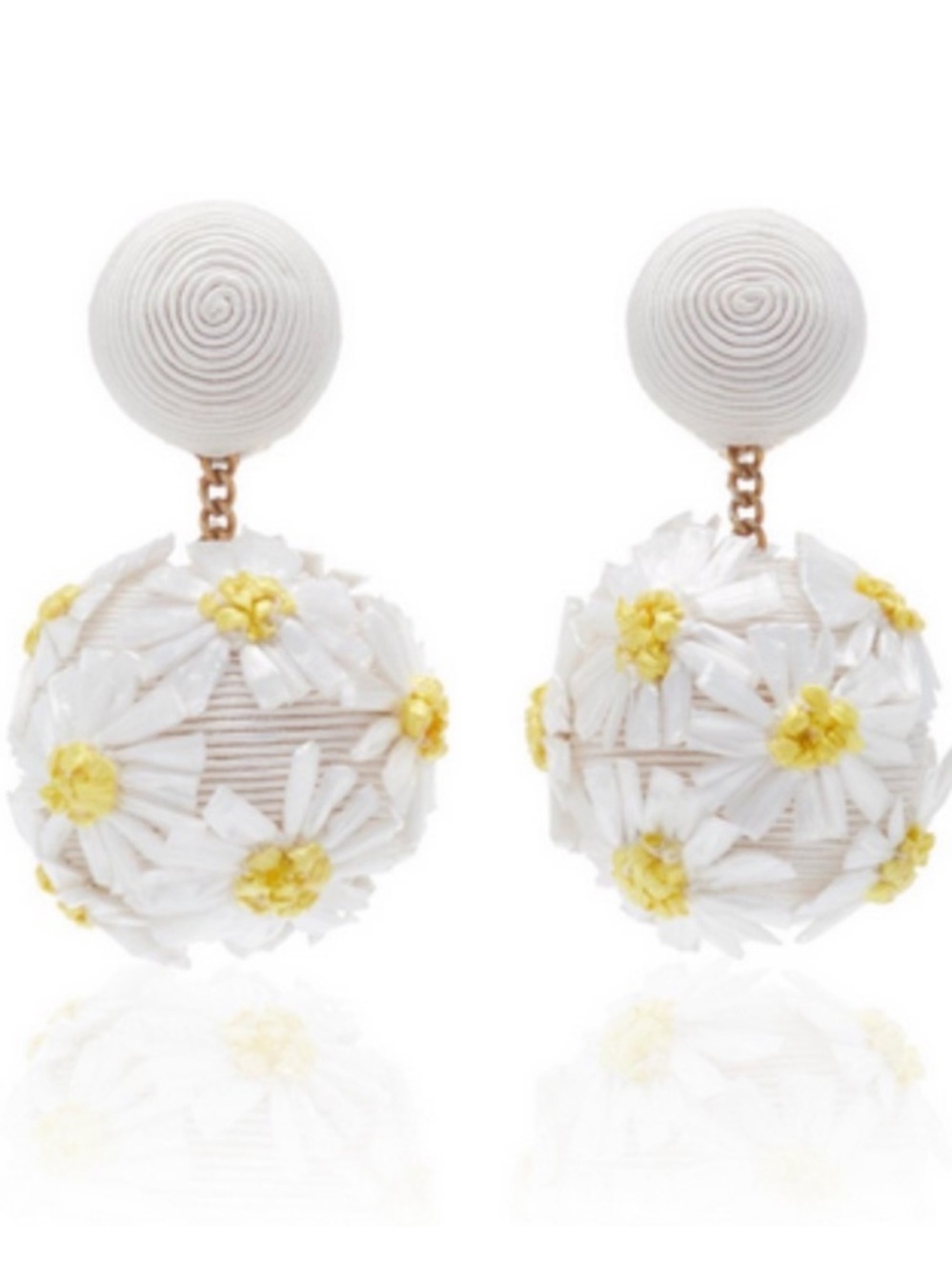 NWOT Rebecca De Ravenel Forget Me Not Daisy Earrings